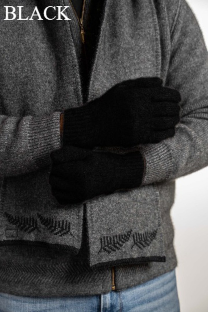 Merino Possum Koru Plain Gloves image 5